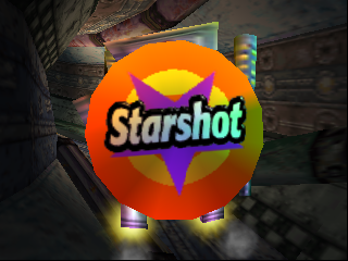 Starshot Space Circus Fever title screen for Nintendo 64